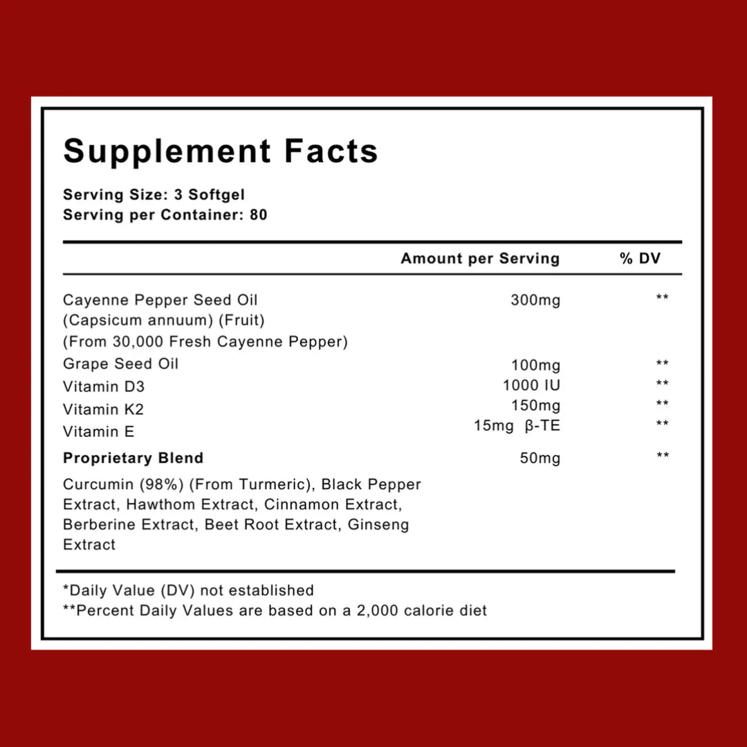 Improve Vascular Health with BePurex™ Capsaicin Softgels