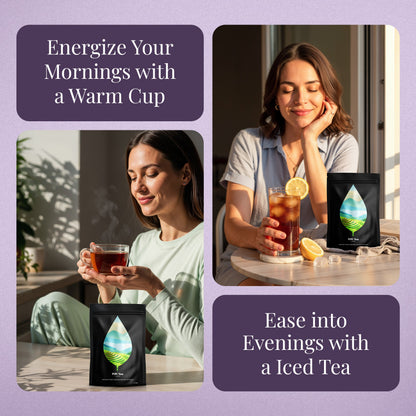 5x PiPi Tea Organic Tea Bags | Tea Leaves From Pu'er | Non GMO, Gluten Free, Naturally High Grown | Whole Loose-Leaf Tea Bags Beverage