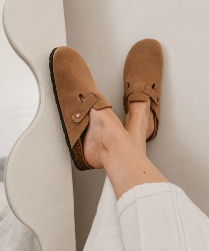 Premium Genuine Suede Clogs