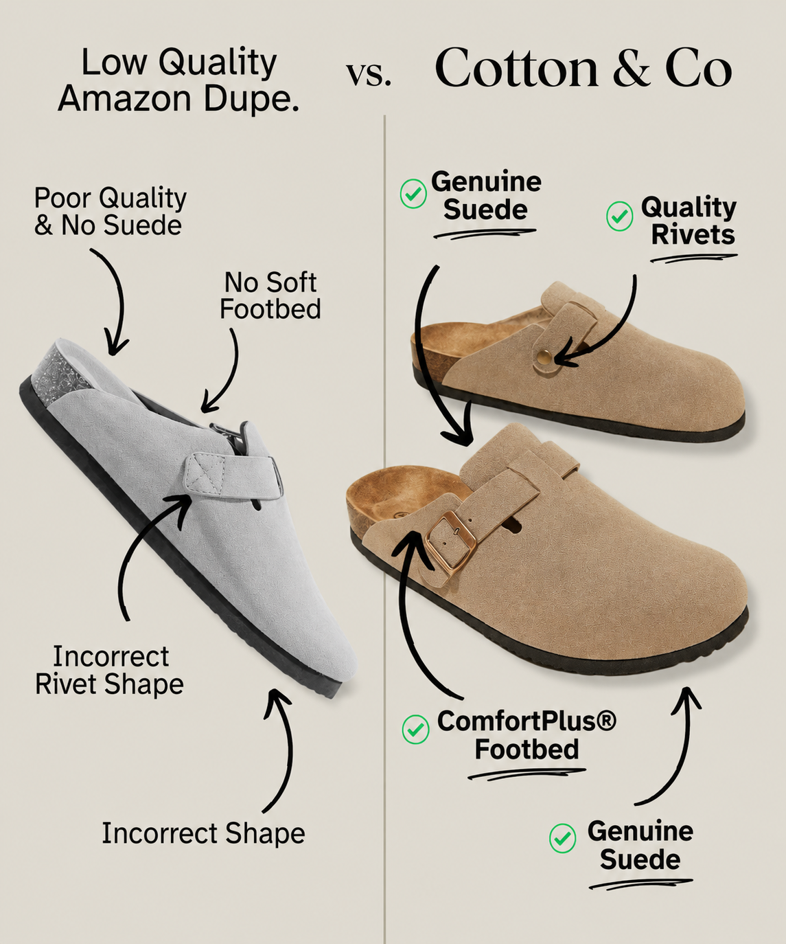 Premium Genuine Suede Clogs