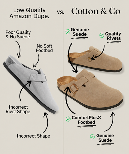 Premium Genuine Suede Clogs