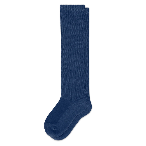 Padded Easy-Stretch Knee High Socks – Navy Blue